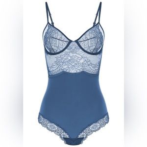 La Perla Blue Lace Bodysuit